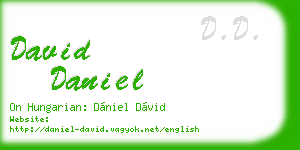 david daniel business card