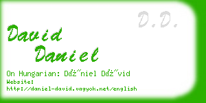 david daniel business card